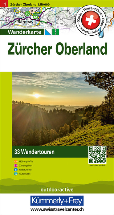 Wandelkaart 1 Zürcher Oberland…