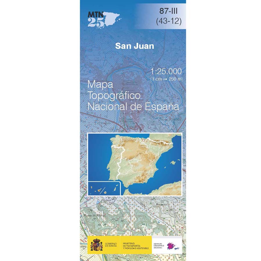 Online bestellen: Topografische kaart 87-III San Juan | CNIG - Instituto Geográfico Nacional