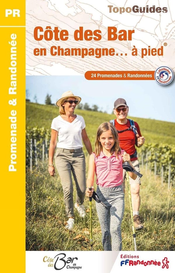 Online bestellen: Wandelgids P101 La Côte des Bar en Champagne... à pied | FFRP