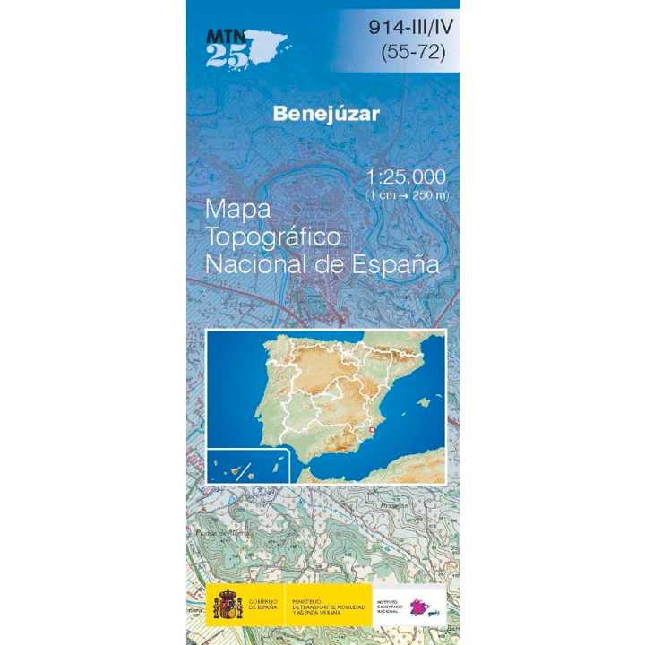 Online bestellen: Topografische kaart 914-III/IV Benejúzar | CNIG - Instituto Geográfico Nacional