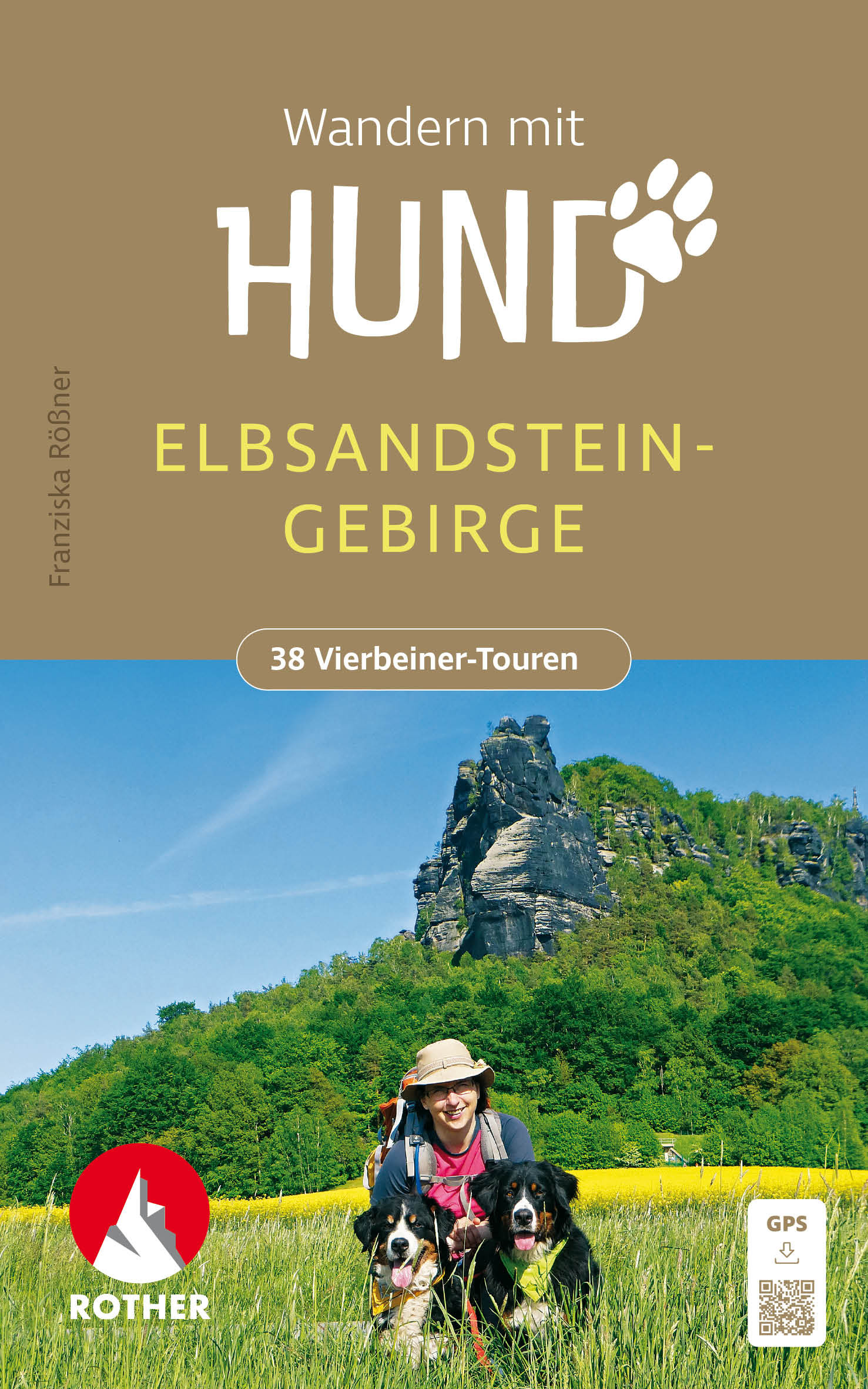 Online bestellen: Wandelgids Wandern mit Hund Elbsandsteingebirge | Rother Bergverlag