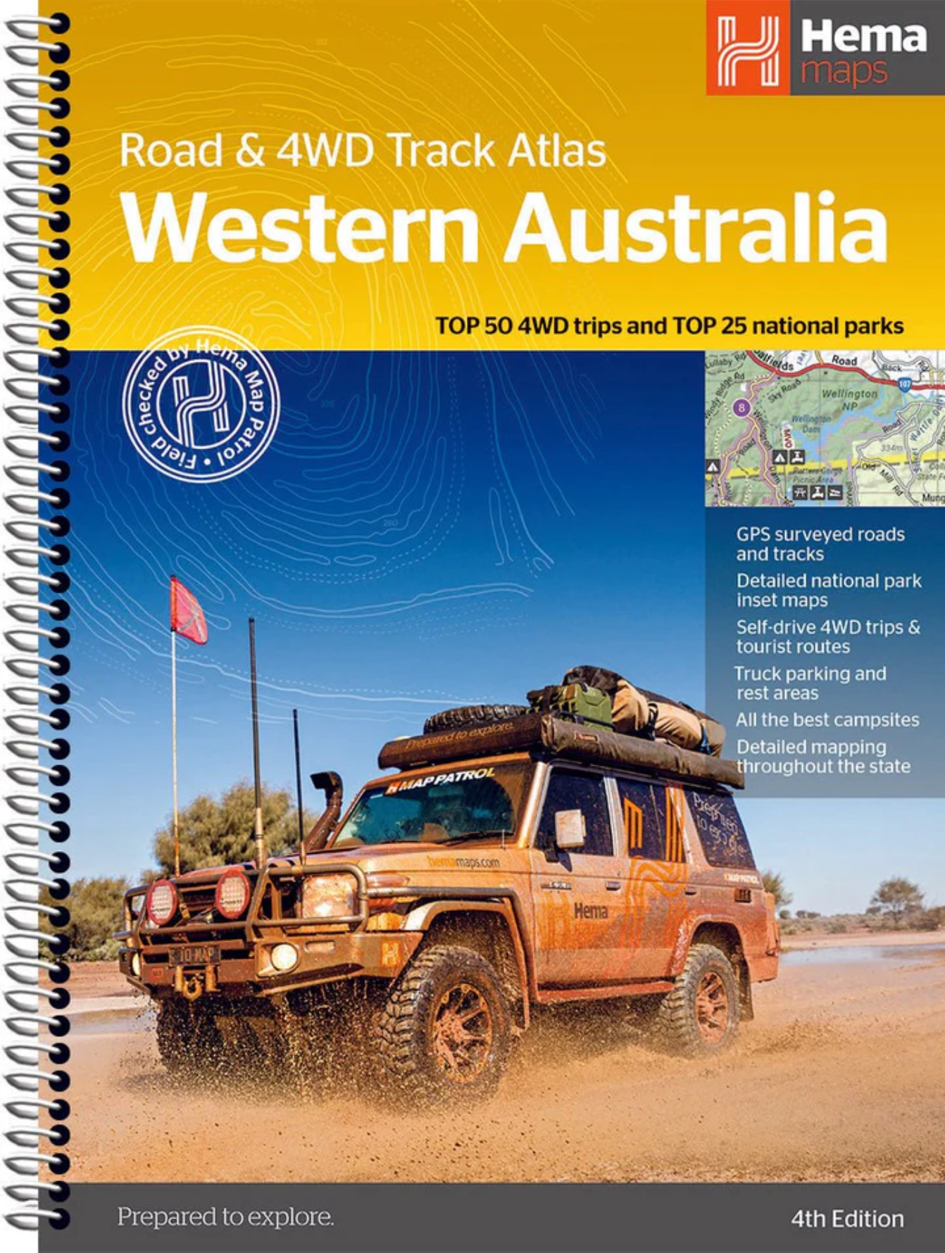 Online bestellen: Wegenatlas Western Australia 4WD Track atlas | A4 | Ringband | Hema Maps