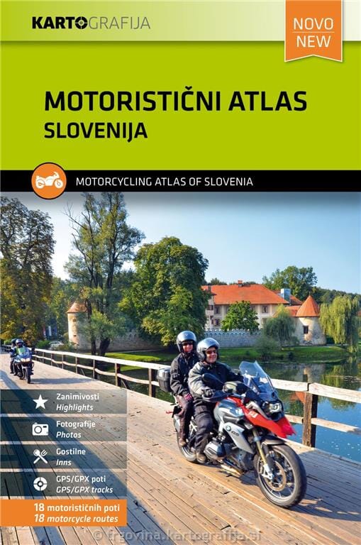 Online bestellen: Wegenatlas Slovenia Motorcycle atlas - 18 routes | Kartografija