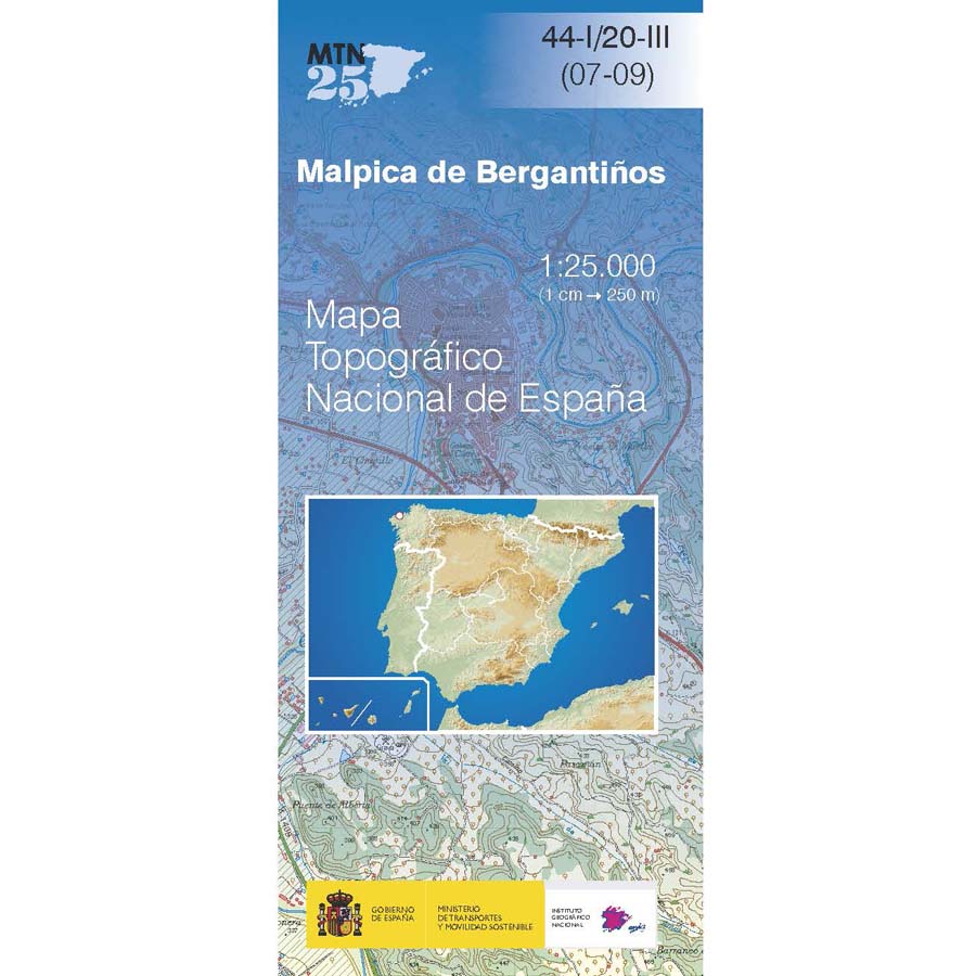 Online bestellen: Topografische kaart 44-I/20-III Malpica de Bergantiños | CNIG - Instituto Geográfico Nacional