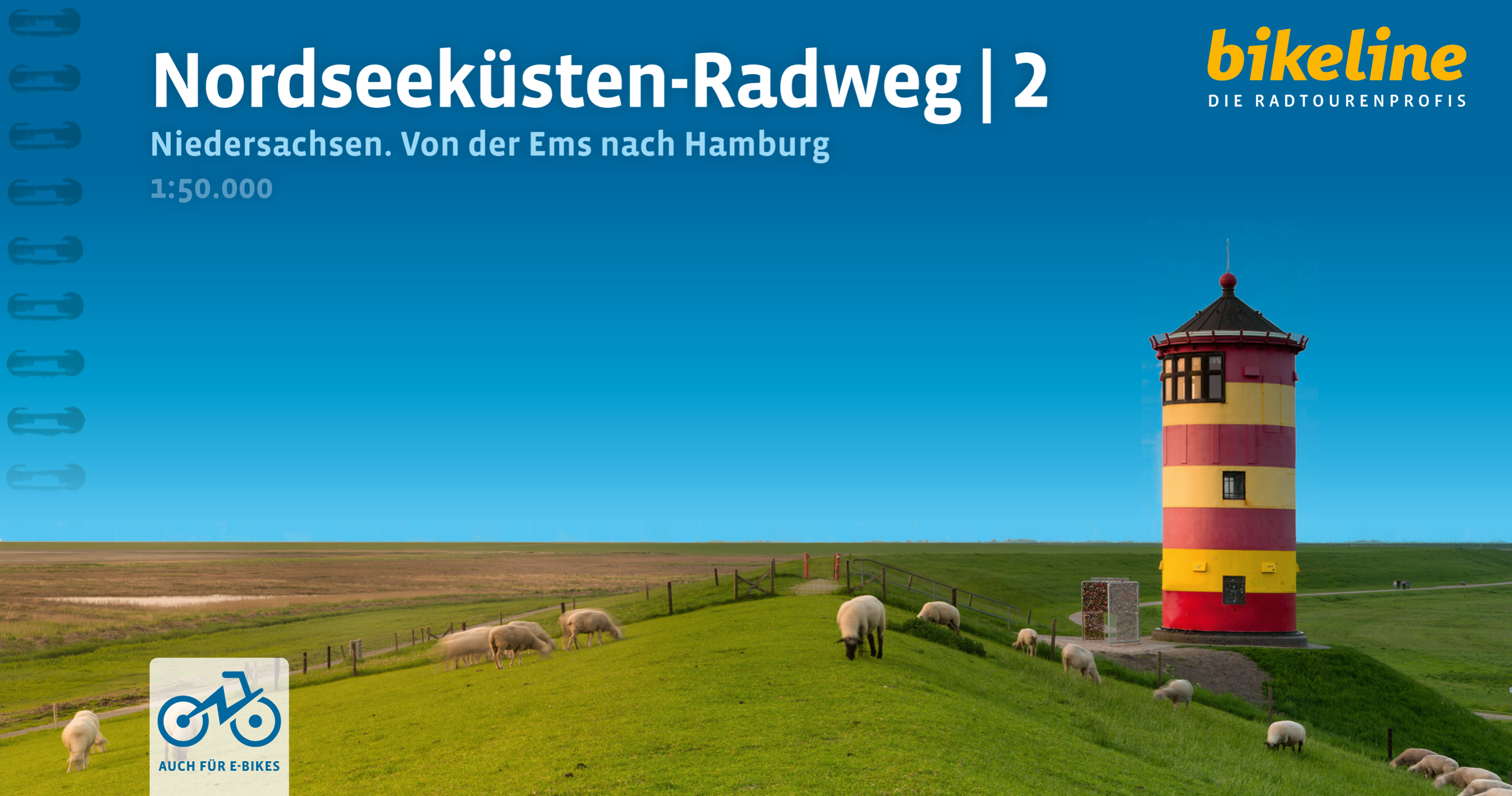 Online bestellen: Fietsgids Bikeline Nordseeküsten Radweg 2 Niedersachsen Von der Ems - Hamburg | Esterbauer