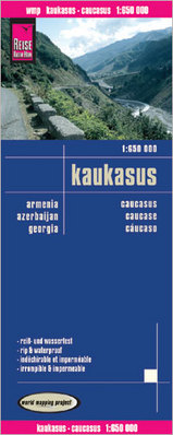 Landkaart - wegenkaart Kaukasus : Armenië - Azerbeidzjan - Georgië | Reise Know How | 