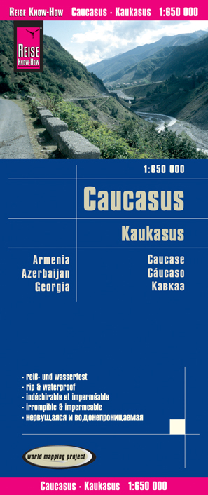 Online bestellen: Wegenkaart - landkaart Kaukasus : Armenië - Azerbeidzjan - Georgië | Reise Know-How Verlag