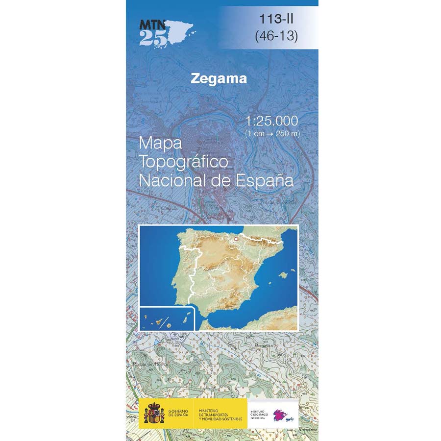 Online bestellen: Topografische kaart 113-II Zegama | CNIG - Instituto Geográfico Nacional