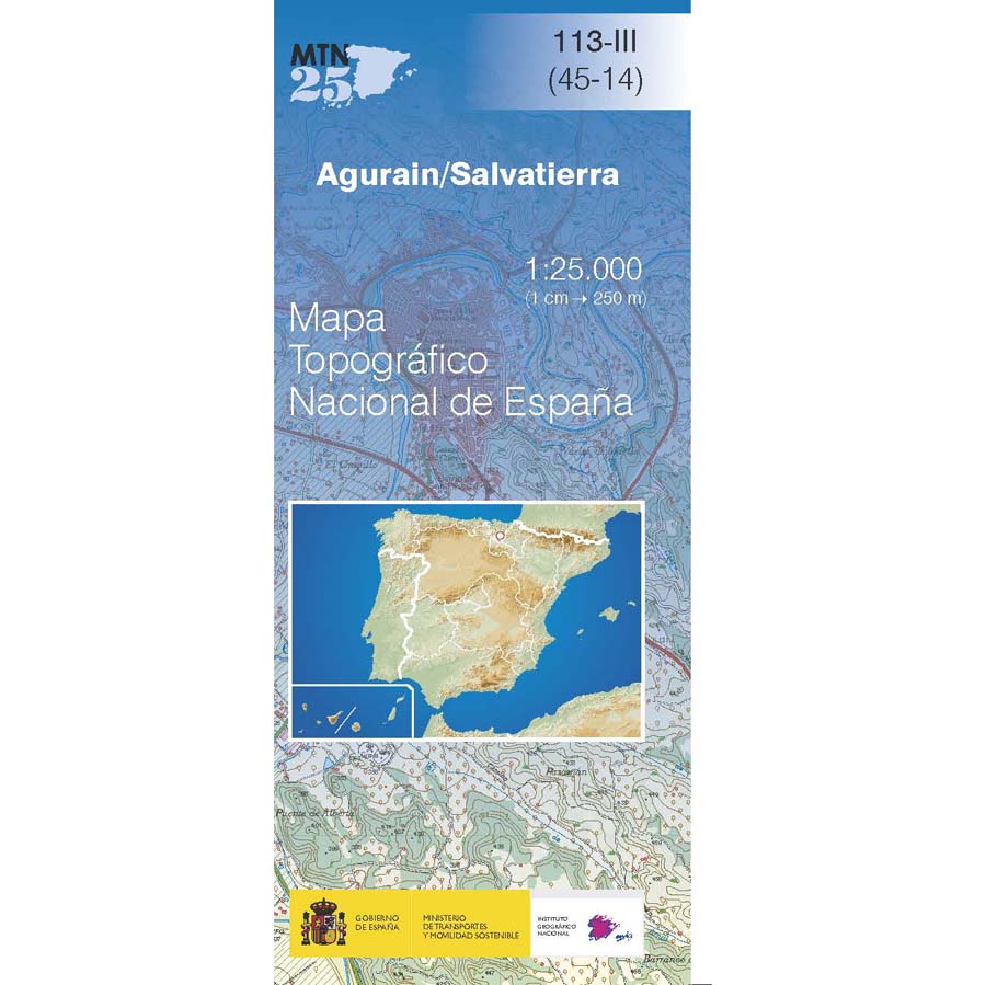 Online bestellen: Topografische kaart 113-III Agurain/Salvatierra | CNIG - Instituto Geográfico Nacional