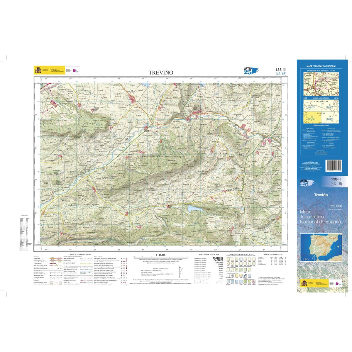 Online bestellen: Topografische kaart 138-III Treviño | CNIG - Instituto Geográfico Nacional1