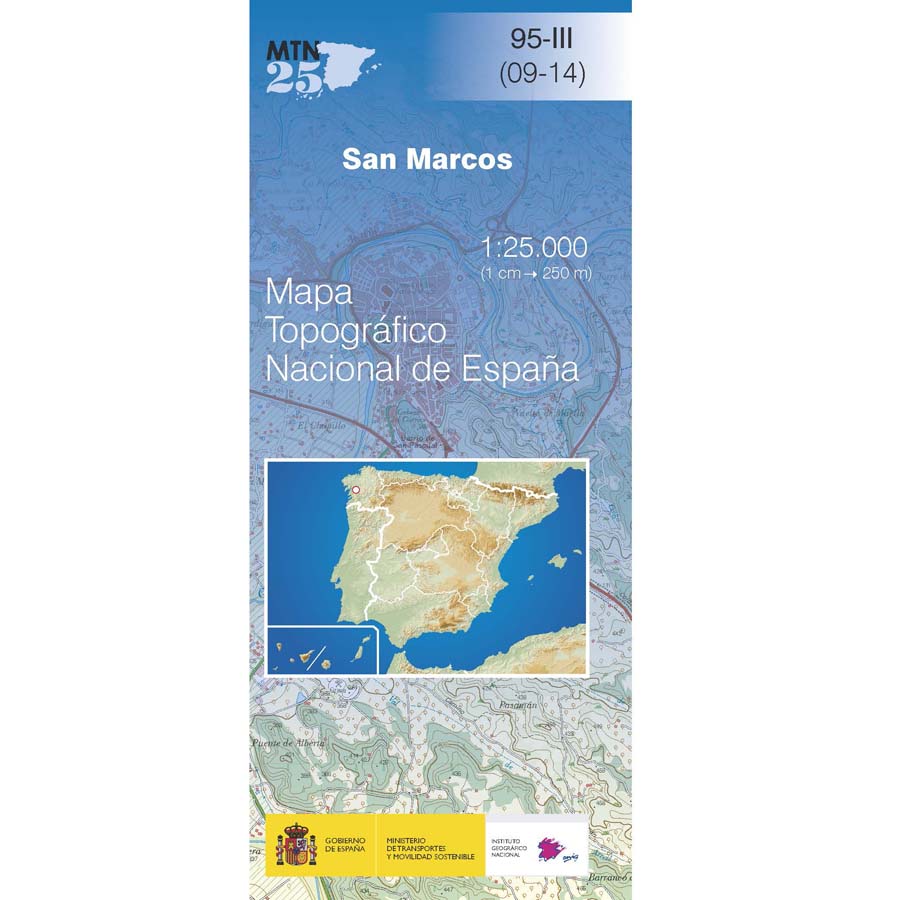 Online bestellen: Topografische kaart 95-III San Marcos | CNIG - Instituto Geográfico Nacional1