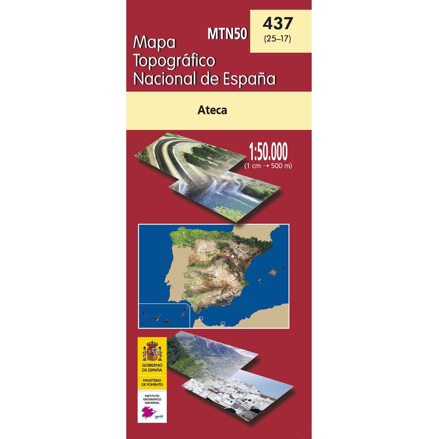 Online bestellen: Topografische kaart 437 Ateca | CNIG - Instituto Geográfico Nacional