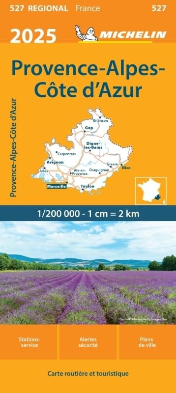 Online bestellen: Wegenkaart - landkaart 527 Provence / Alpes / Côte d'Azur 2025 | Michelin