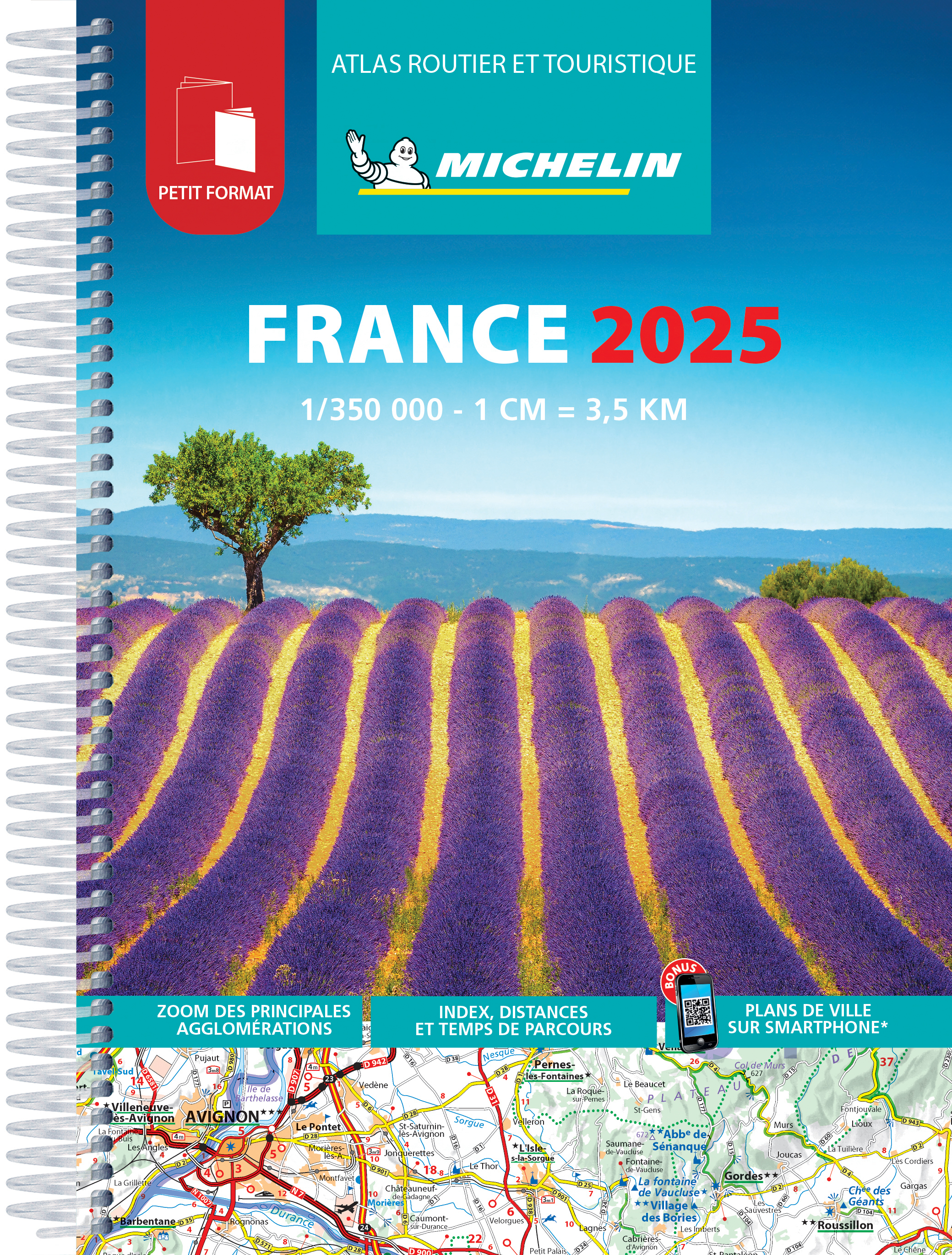 Online bestellen: Wegenatlas Frankrijk atlas routier et touristique 2025 - klein formaat | Michelin