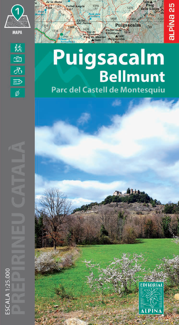 Online bestellen: Wandelkaart Puigsacalm Bellmunt - | Editorial Alpina