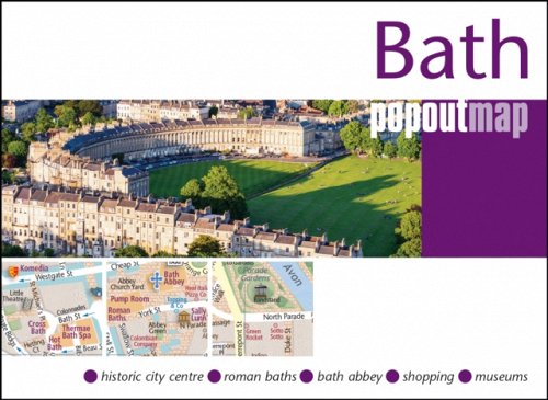 Online bestellen: Stadsplattegrond Bath | Popoutmap