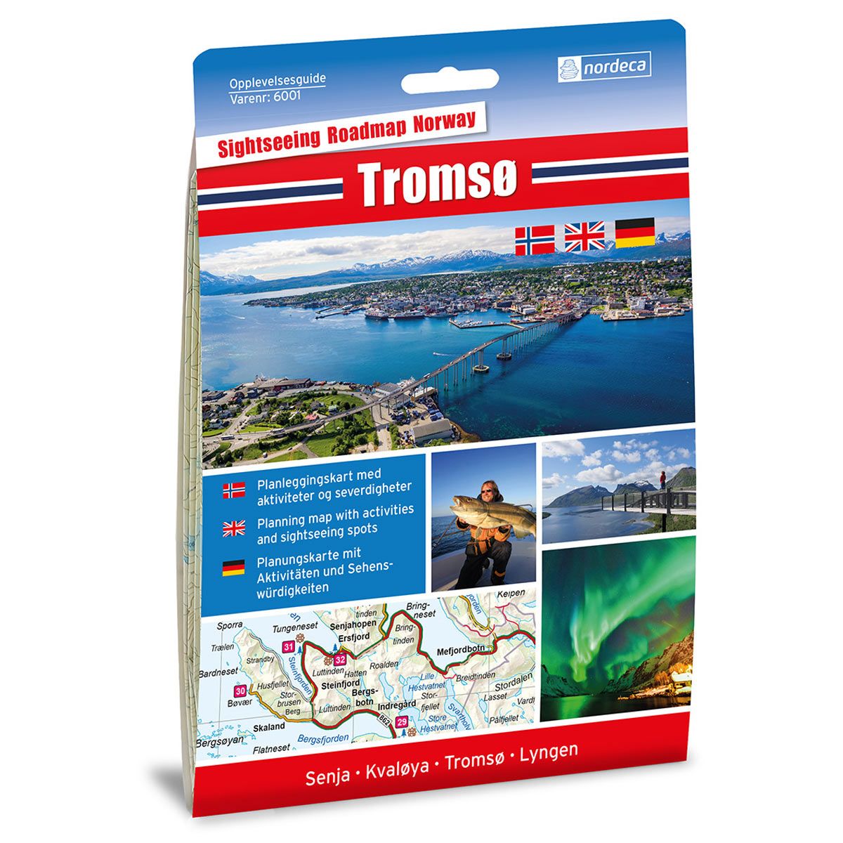 Online bestellen: Wegenkaart - landkaart 6001 Tromso sightseeing | Nordeca