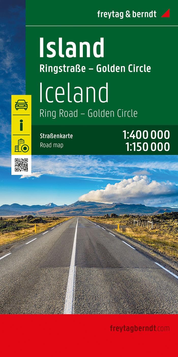 Online bestellen: Wegenkaart - landkaart Island- Ijsland - Golden rIngroad | Freytag & Berndt