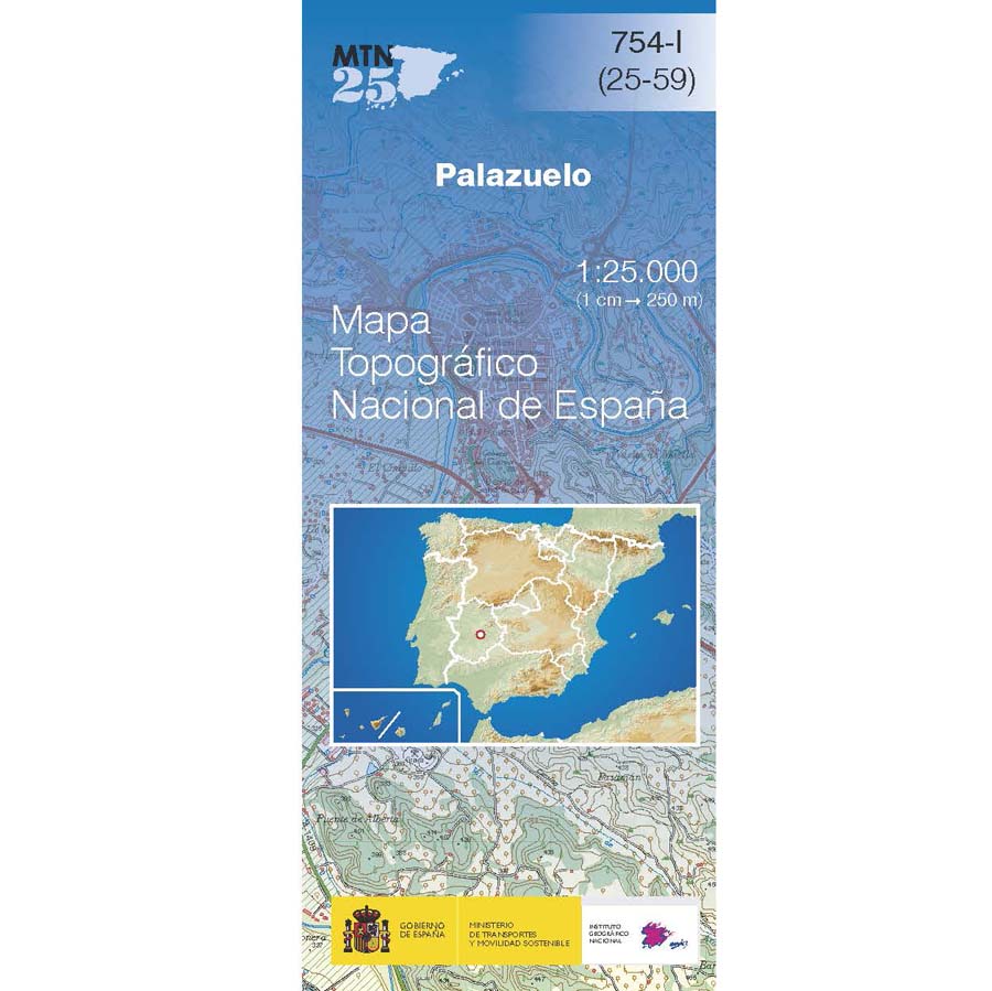 Online bestellen: Topografische kaart 754-I Palazuelo | CNIG - Instituto Geográfico Nacional1