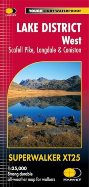 Online bestellen: Wandelkaart Lake District West | Harvey Maps