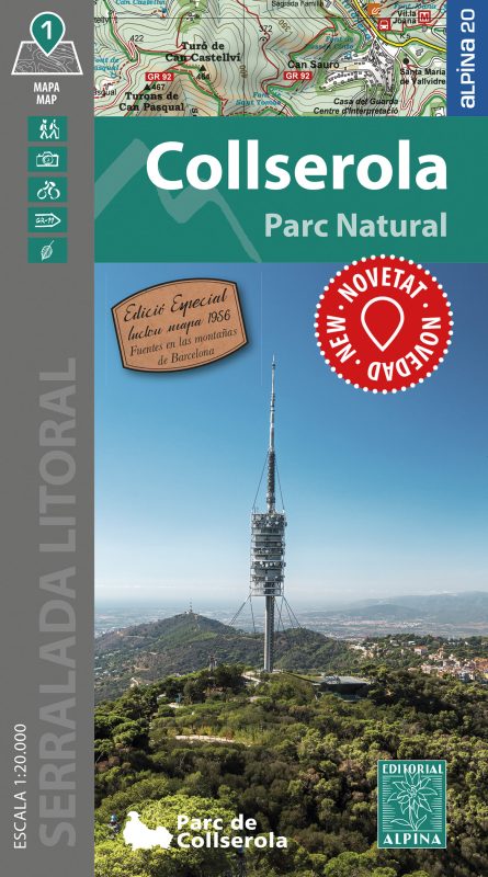 Online bestellen: Wandelkaart 61 Collserola Parc Naturel | Editorial Alpina