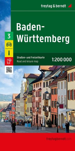 Online bestellen: Wegenkaart - landkaart 3 Baden-Württemberg | Freytag & Berndt