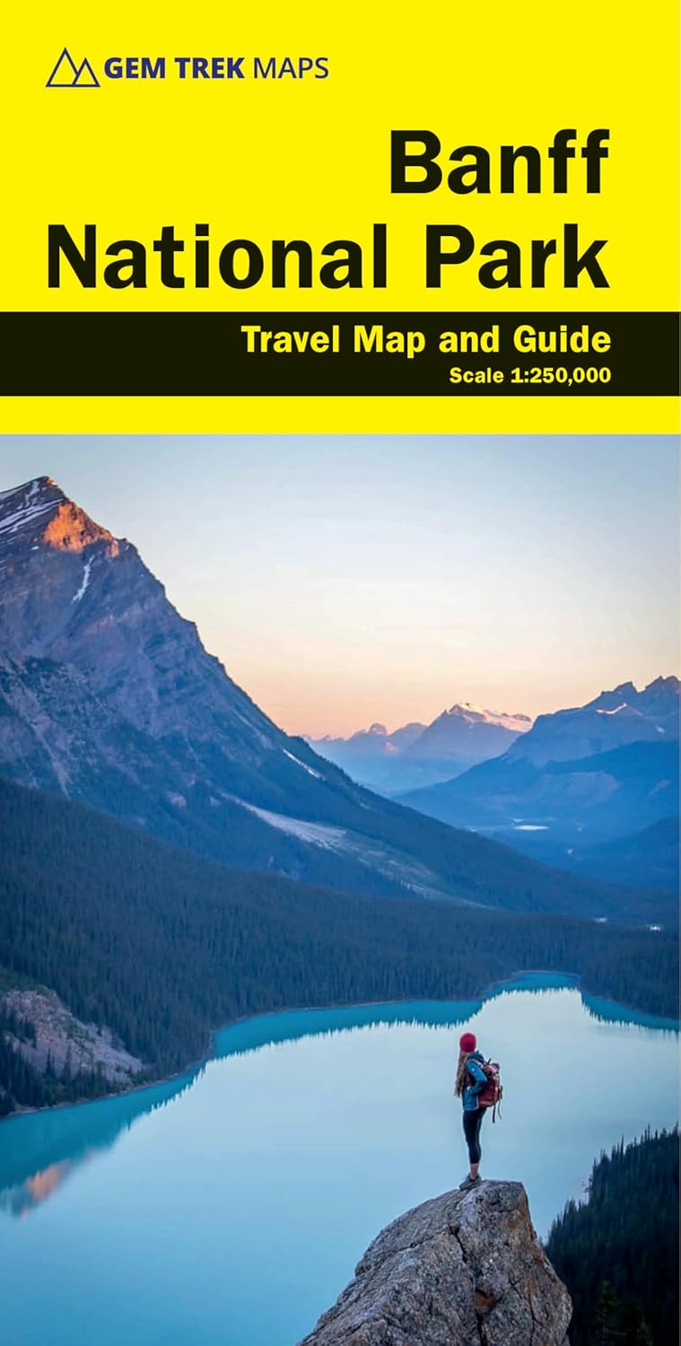 Online bestellen: Wegenkaart - landkaart Banff National Park | Gem Trek Maps