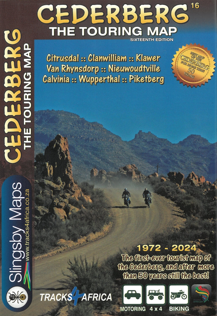 Online bestellen: Wegenkaart - landkaart Cederberg Touring | Slingsby Maps