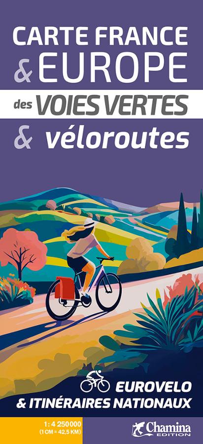 Online bestellen: Fietskaart France & Europe des voies vertes & véloroutes | Chamina