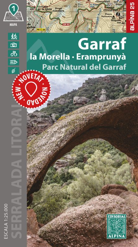 Online bestellen: Wandelkaart Garraf - La Morella - Eramprunya - PN del Garraf | Editorial Alpina