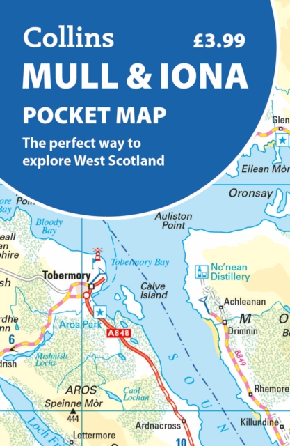 Online bestellen: Wegenkaart - landkaart Pocket Map Mull and Iona | Collins