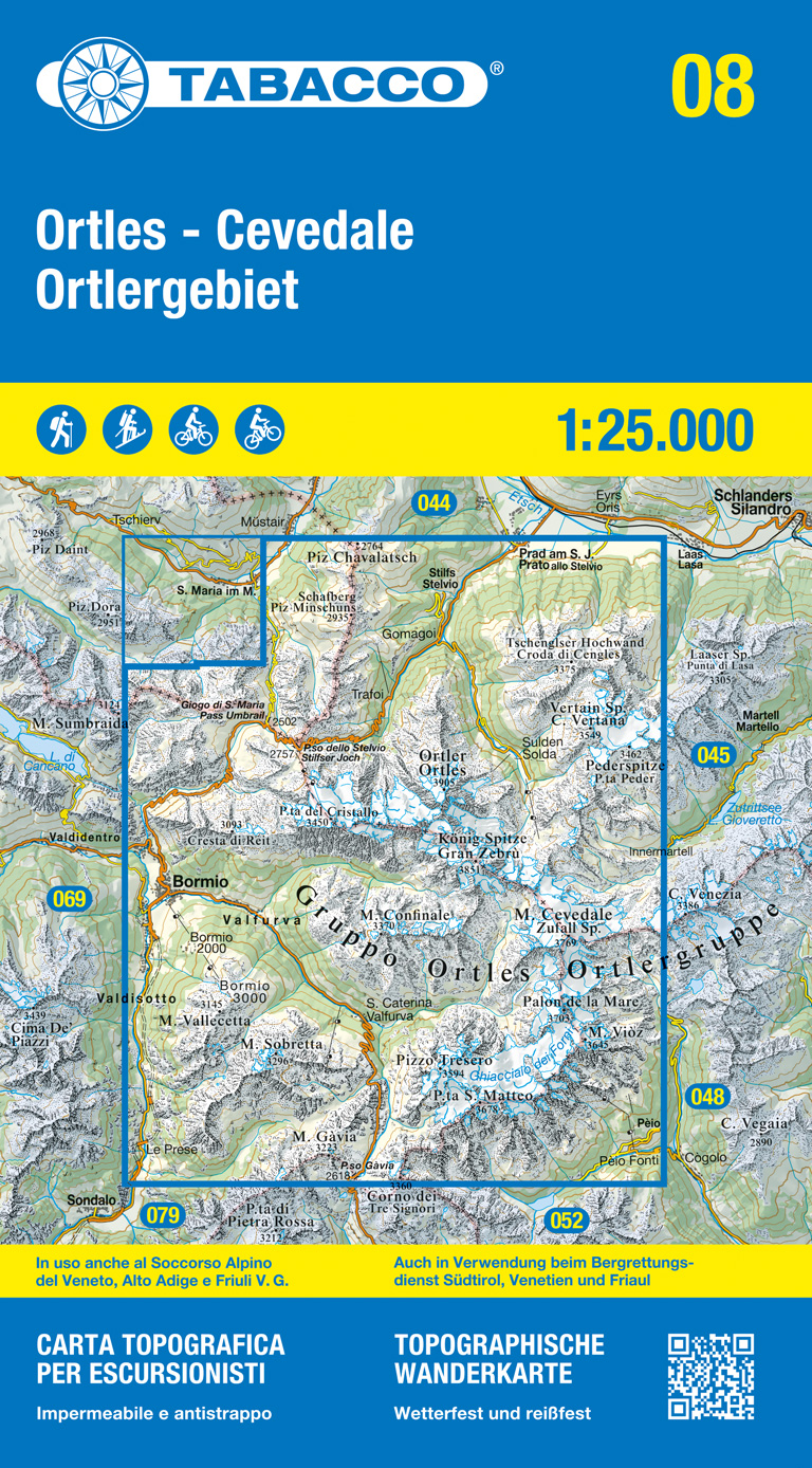 Wandelkaart 08 Ortles - Ceveda…