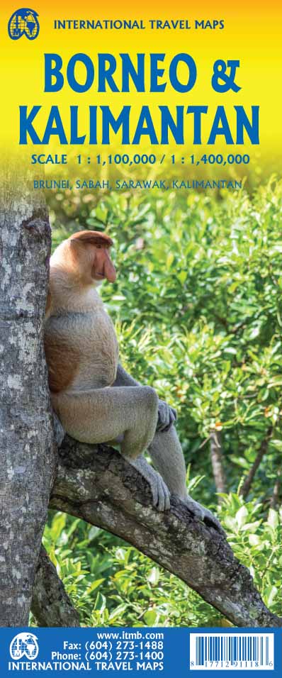 Wegenkaart - landkaart Borneo…