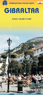 Online bestellen: Wegenkaart - landkaart Gibraltar | ITMB