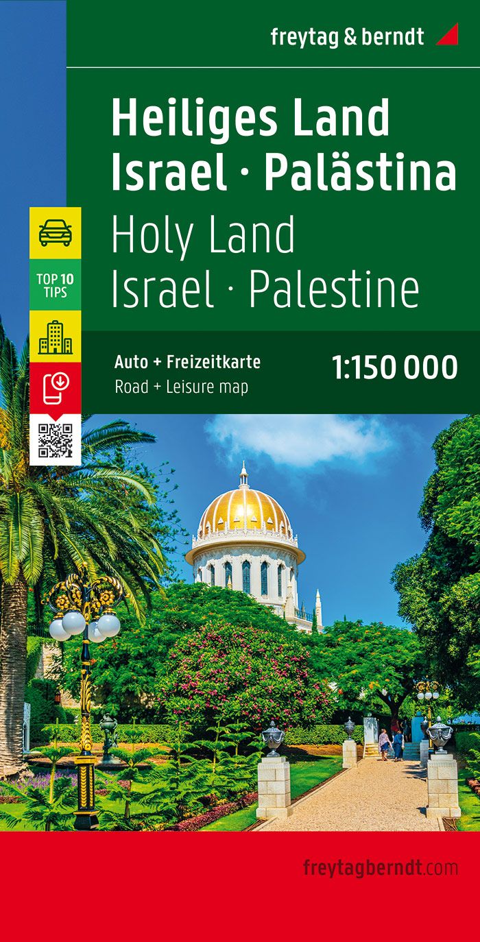 Online bestellen: Wegenkaart - landkaart Israel, Palestina, Heilige Land | Freytag & Berndt