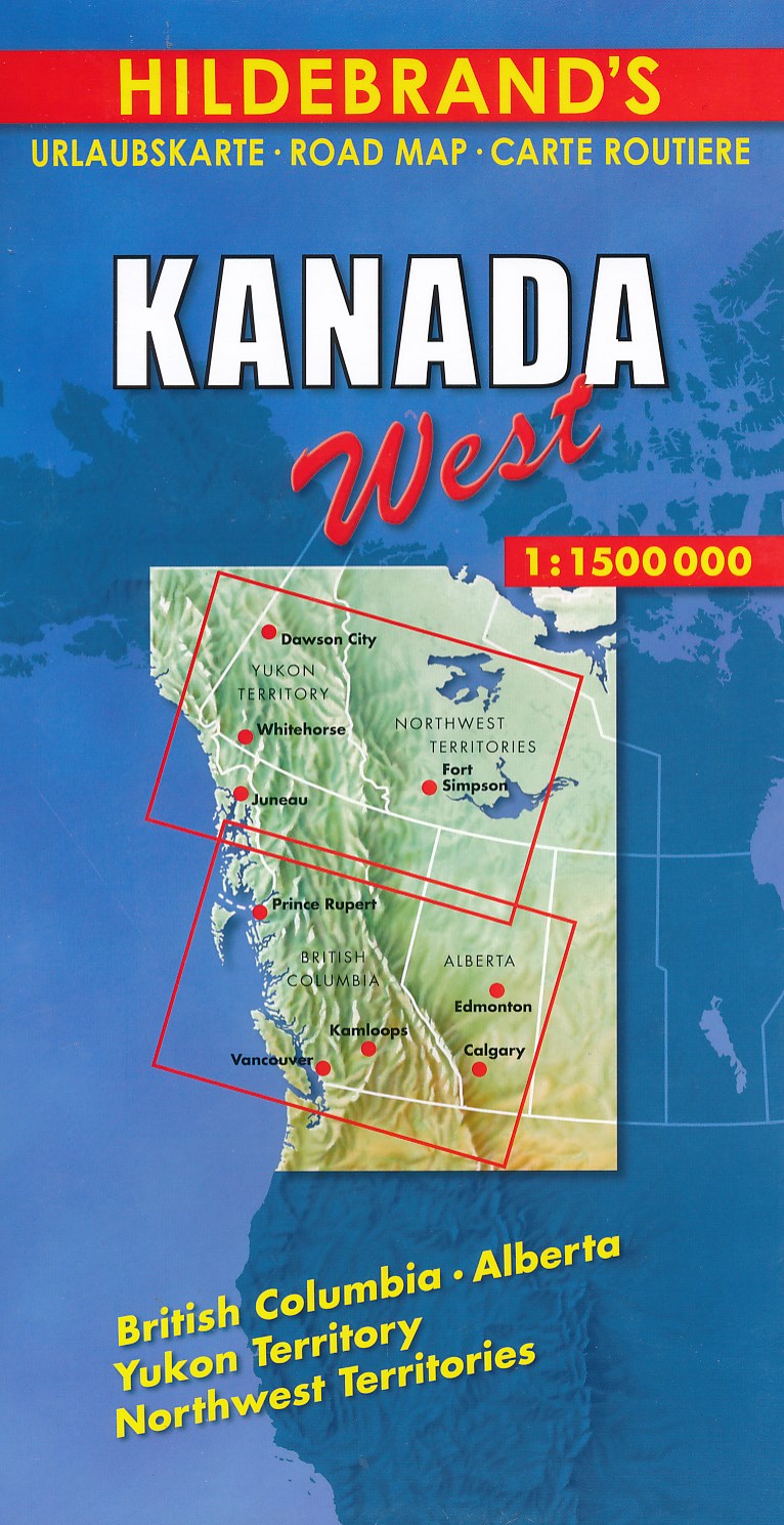 Online bestellen: Wegenkaart - landkaart Canada west | Hildebrand's