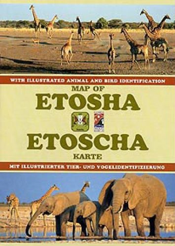 Etosha National Park - kaart met faunabeschrijvingen / Namibie | 