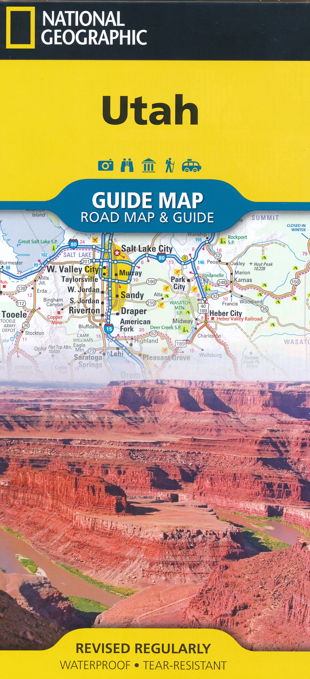 Online bestellen: Wegenkaart - landkaart Guide Map Utah | National Geographic