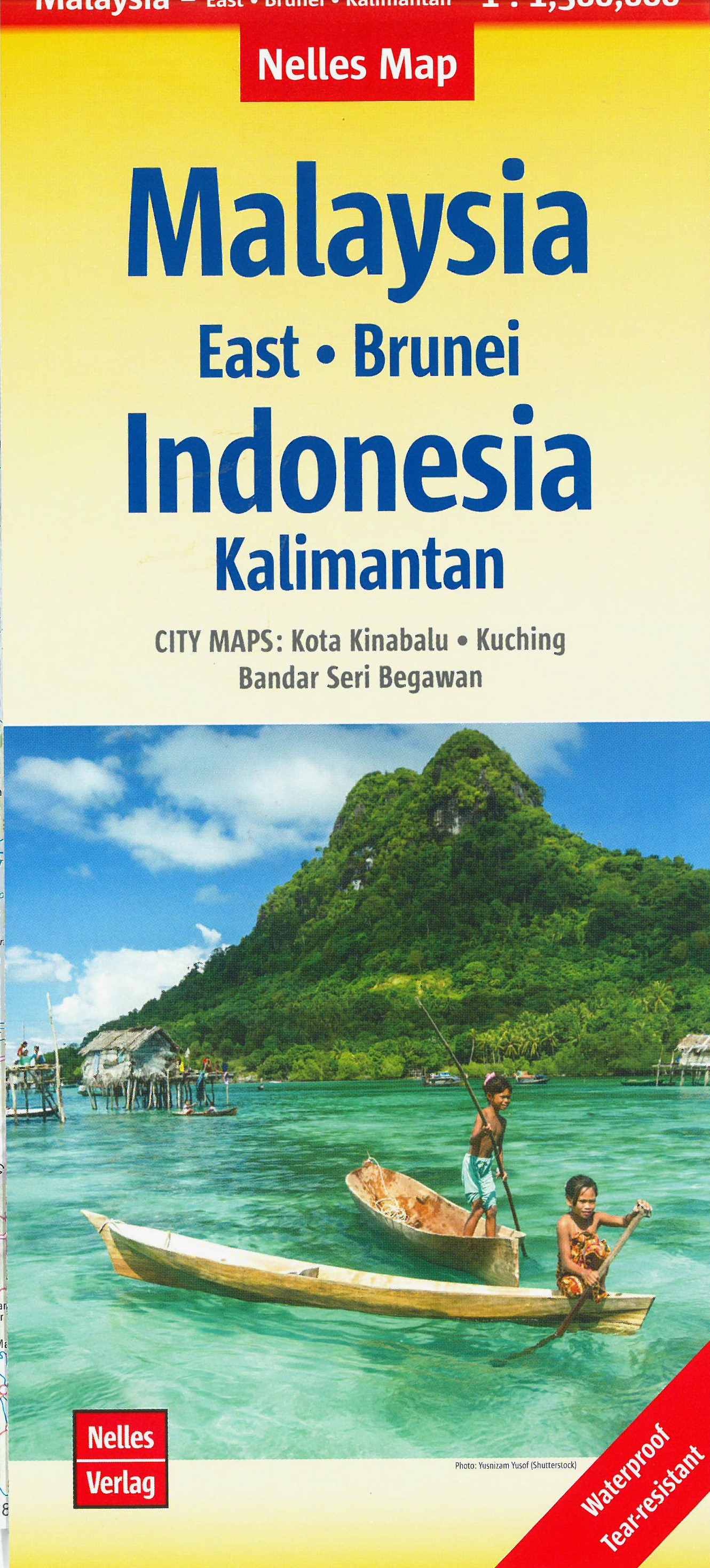 Online bestellen: Wegenkaart - landkaart Borneo (Oost Maleisie), Brunei en Kalimantan (Indonesie) | Nelles Verlag