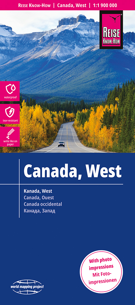 Wegenkaart - landkaart Canada…