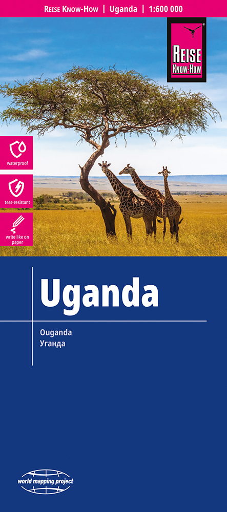 Online bestellen: Wegenkaart - landkaart Uganda - Oeganda | Reise Know-How Verlag