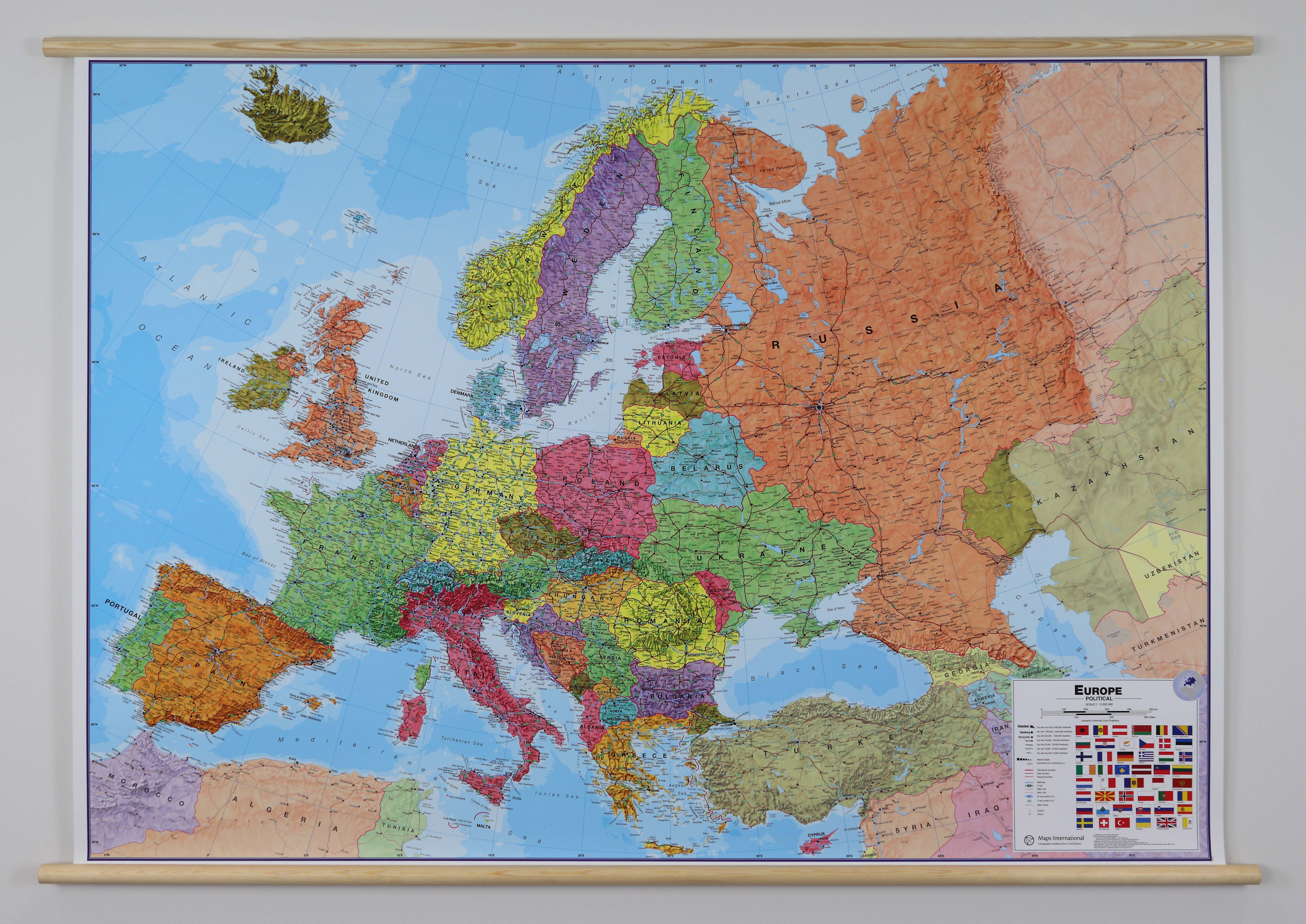 Wandkaart Europa - Europe Huge…