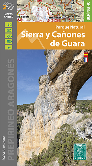Online bestellen: Wandelkaart 11 Sierra y Cañones de Guara, Canyons National Park | Editorial Alpina