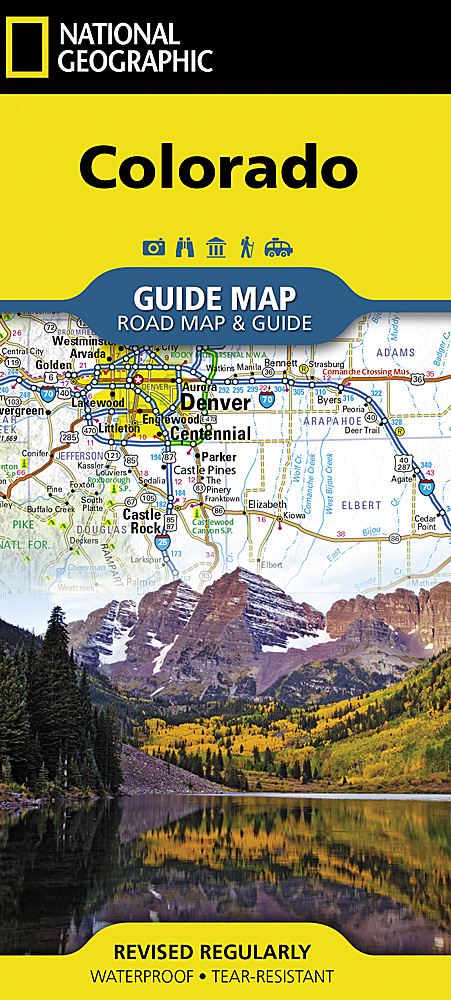 Online bestellen: Wegenkaart - landkaart State Guide Map Colorado | National Geographic