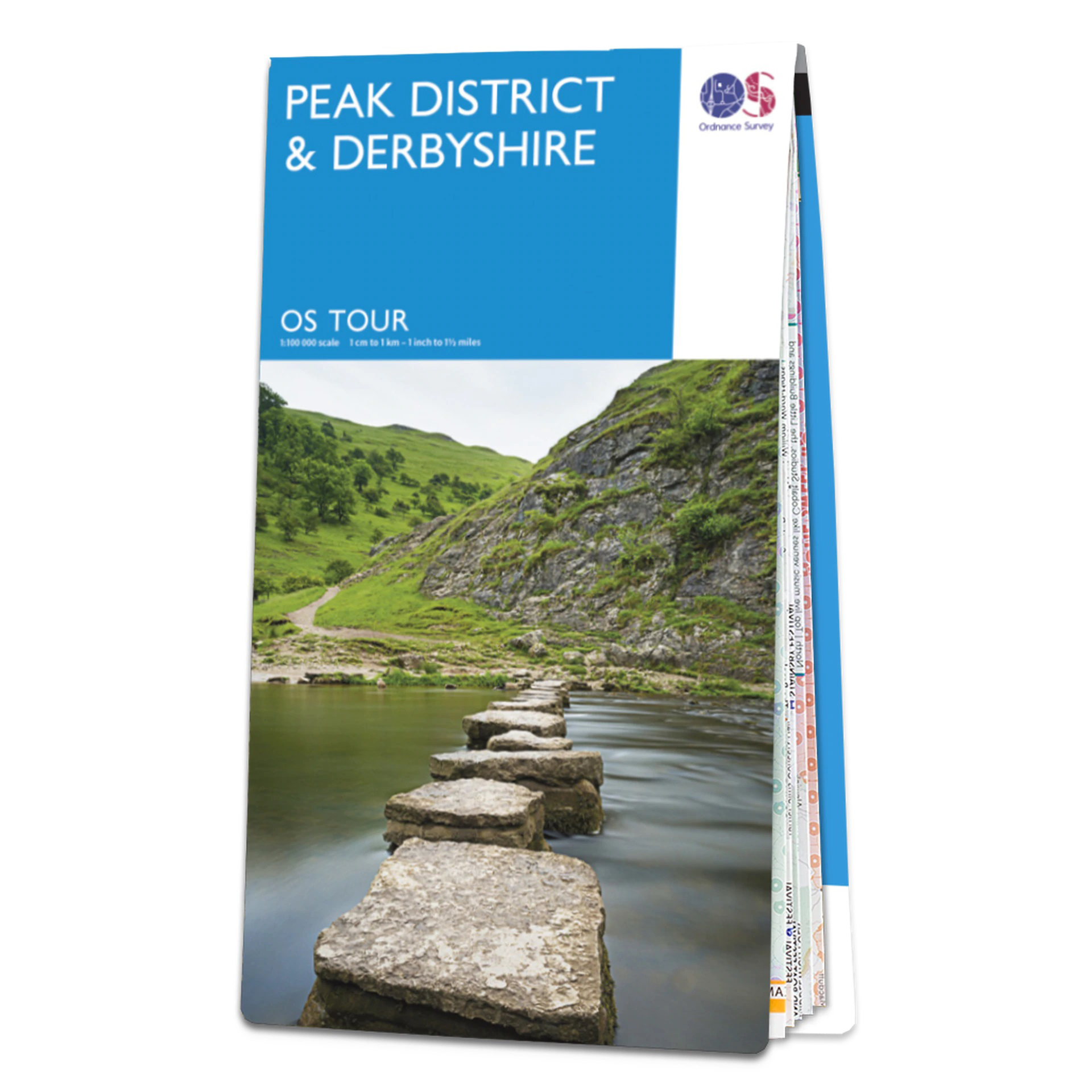 Online bestellen: Fietskaart 4 Tour Map Peak district & Derbyshire | Ordnance Survey