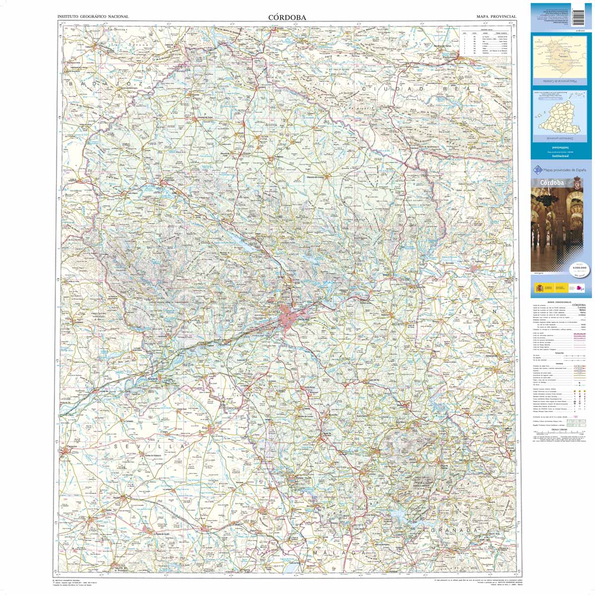 Online bestellen: Wegenkaart - landkaart Mapa Provincial Cordoba | CNIG - Instituto Geográfico Nacional