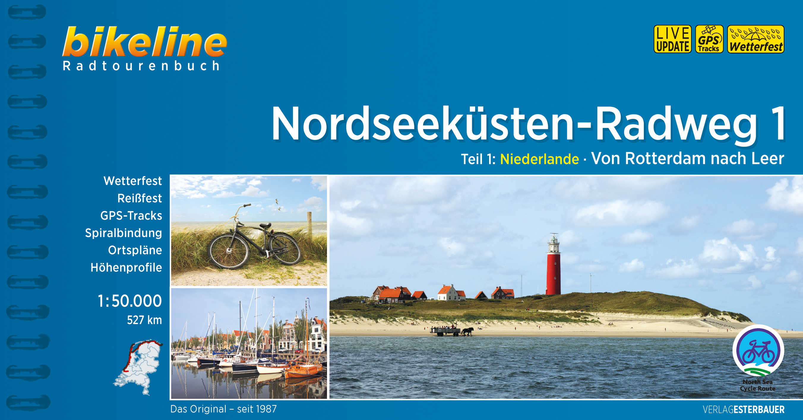 Online bestellen: Fietsgids Bikeline Nordseeküsten-Radweg 1 | Esterbauer