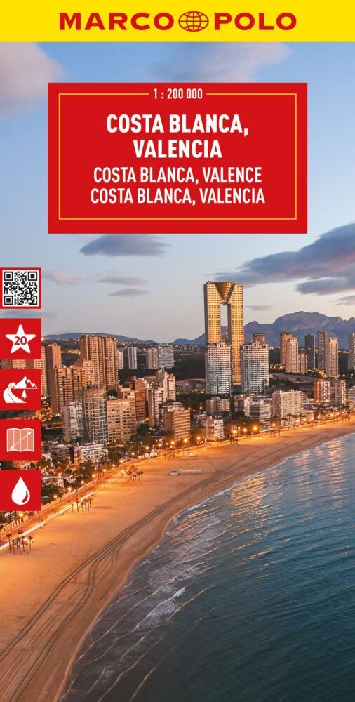 Online bestellen: Wegenkaart - landkaart Costa Blanca Valencia Granada | Marco Polo