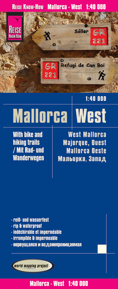 Online bestellen: Wandelkaart - Fietskaart - Wegenkaart - landkaart Mallorca West | Reise Know-How Verlag