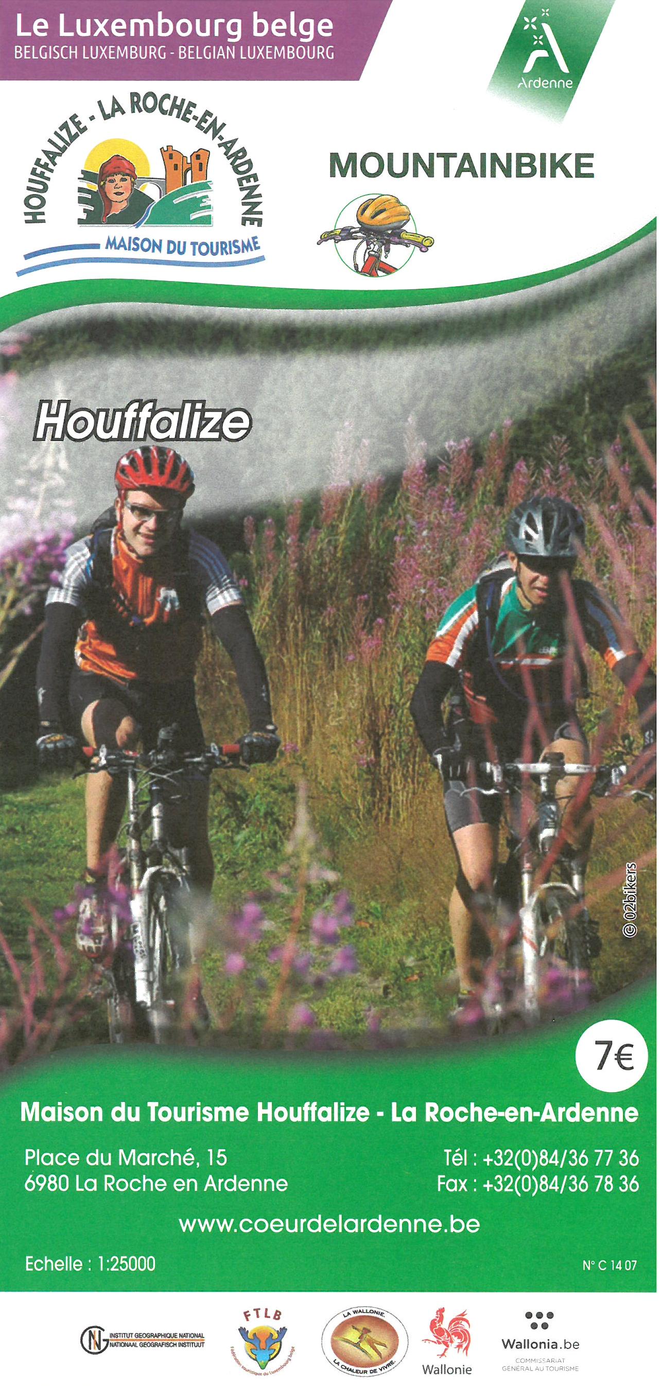 Online bestellen: Fietskaart VTT Mountainbike Houffalize | NGI - Nationaal Geografisch Instituut